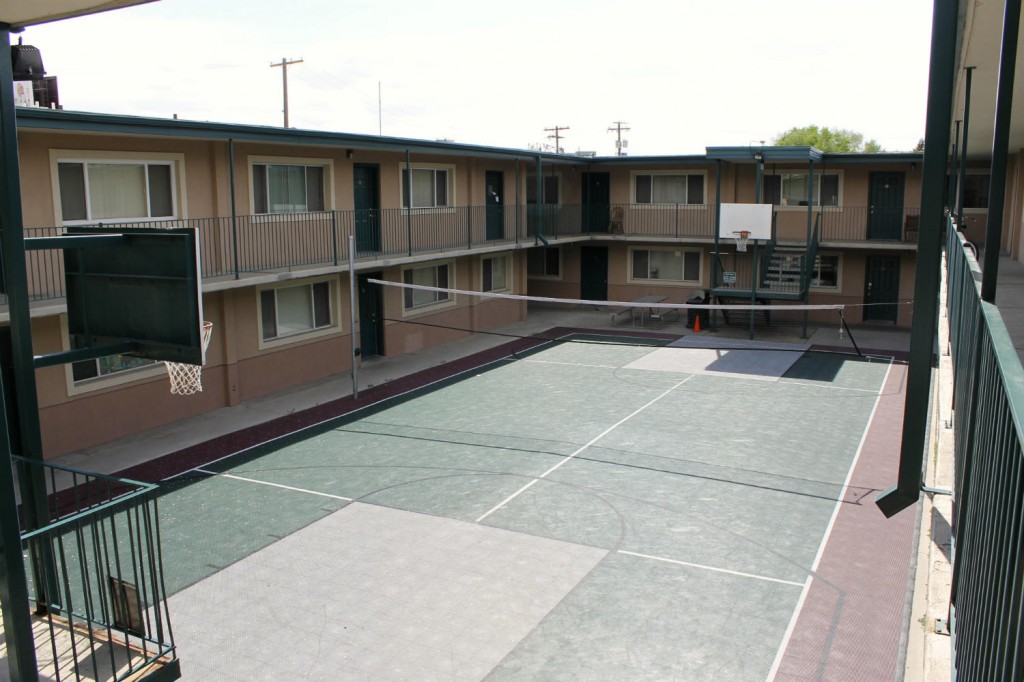 sports court from above Cinnamon Tree Apartments