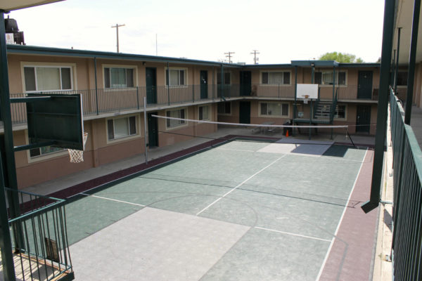 sports court from above